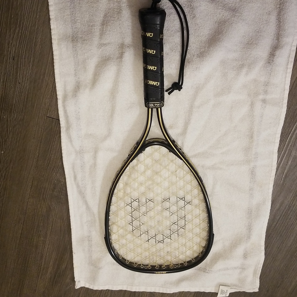 Vintage Omega Alpha MAD RAQ racquetball racket